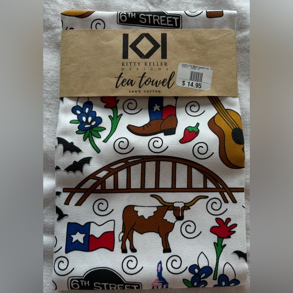 NWT Kitty Keller Designs tea towel - Picture 3 of 5